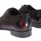 Dolce & Gabbana Black Bordeaux Leather Dress Formal Shoes