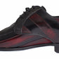 Dolce & Gabbana Black Bordeaux Leather Dress Formal Shoes