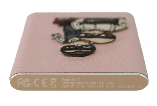 Dolce & Gabbana Charger USB Pink Leather #DGFAMILY Power Bank