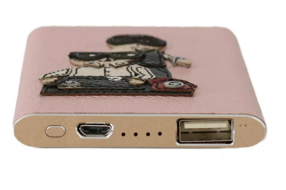 Dolce & Gabbana Charger USB Pink Leather #DGFAMILY Power Bank