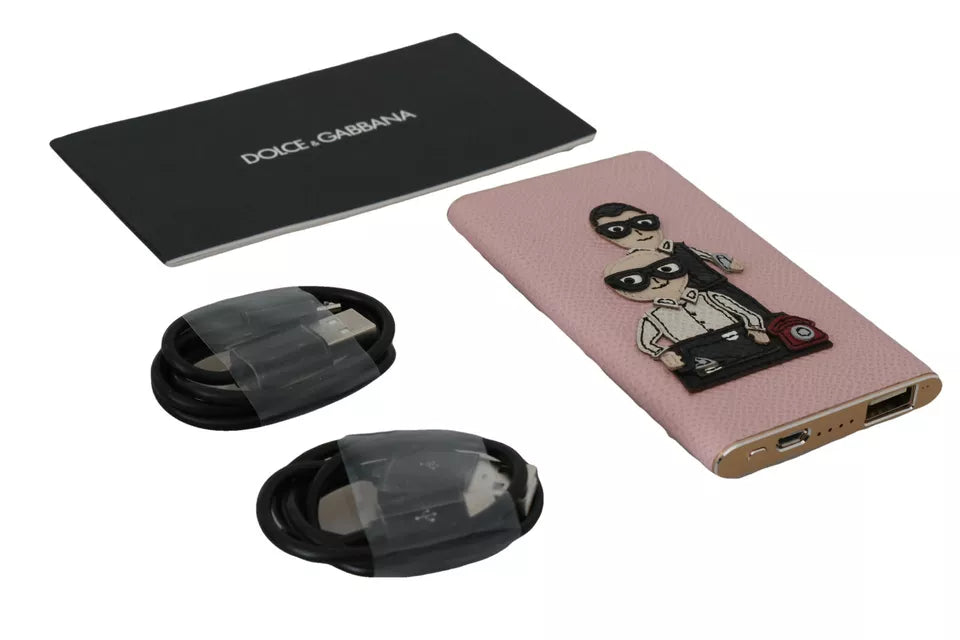 Dolce & Gabbana Charger USB Pink Leather #DGFAMILY Power Bank