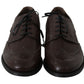 Dolce & Gabbana Elegant Brown Leather Derby Brogues