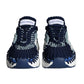 Dolce & Gabbana Blue White Daymaster Crochet Low Top Sneakers Shoes