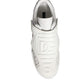 Dolce & Gabbana White Leather Slip On Low Top Sneakers Shoes