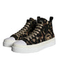 Dolce & Gabbana Multicolor Camouflage High Top Sneaker Shoes