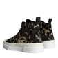 Dolce & Gabbana Multicolor Camouflage High Top Sneaker Shoes