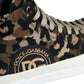 Dolce & Gabbana Multicolor Camouflage High Top Sneaker Shoes