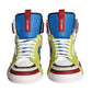 Dolce & Gabbana Multicolor Leather High Top Sneakers Shoes