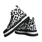 Dolce & Gabbana Black White Leopard High Top Sneaker Shoes