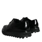 Dolce & Gabbana Black Calf Leather Derby Formal Dress Shoes