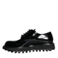 Dolce & Gabbana Black Calf Leather Derby Formal Dress Shoes