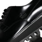 Dolce & Gabbana Black Calf Leather Derby Formal Dress Shoes