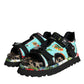 Dolce & Gabbana Multicolor Patchwork Slides Sandals Men Shoes