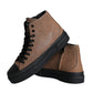 Dolce & Gabbana Black Brown Denim High Top Men Sneakers Shoes