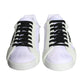 Dolce & Gabbana White Portofino Logo Low Top Trainers Sneakers Shoes