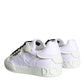 Dolce & Gabbana White Portofino Logo Low Top Trainers Sneakers Shoes