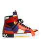 Dolce & Gabbana Multicolor Leather High Top Sneakers Shoes