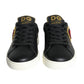 Dolce & Gabbana Black Portofino Sacred Heart Sneakers Shoes