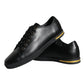 Dolce & Gabbana Black Gold Leather Classic Sneakers Shoes