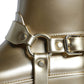 Dolce & Gabbana Metallic Gold Rubber PVC Rain Boots Shoes