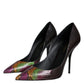 Dolce & Gabbana Multicolor Exotic Leather Heels Pumps Shoes