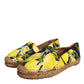 Dolce & Gabbana Multicolor Lemon Slip On Espadrilles Shoes