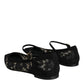 Dolce & Gabbana Black Taormina Lace Bellucci Flats Shoes