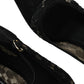 Dolce & Gabbana Black Taormina Lace Bellucci Flats Shoes