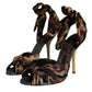 Dolce & Gabbana Brown Leopard Keira Heels Sandals Shoes