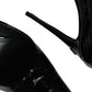 Dolce & Gabbana Black Patent Leather High Heels Pumps Shoes