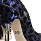 Dolce & Gabbana Violet Leopard Lurex High Heels Pumps Shoes