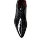 Dolce & Gabbana Black Leather Crystal Dress Formal Shoes