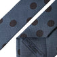 Dolce & Gabbana Blue Black Silk Polka Dot Adjustable Men Tie