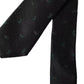 Dolce & Gabbana Black Fantasy 100% Silk Adjustable Men Tie