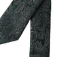 Dolce & Gabbana Green Floral Pattern 100% Silk Adjustable Men Tie