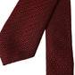 Dolce & Gabbana Red Patterned 100% Silk Adjustable Men Tie