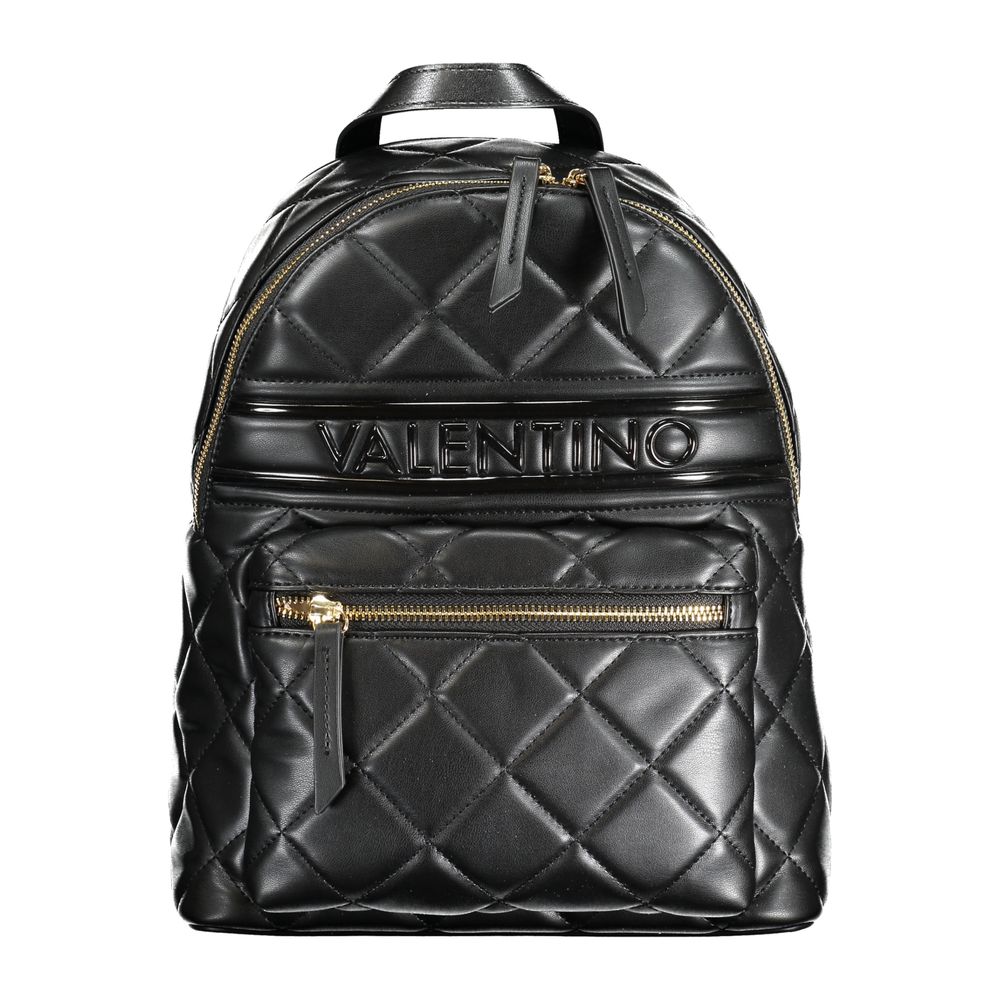 Valentino Bags Black Logo Backpack