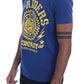 Frankie Morello Blue Cotton RIDERS Crewneck T-Shirt