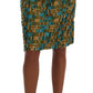 Dolce & Gabbana Multicolor Jacquard Straight Pencil Skirt