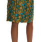 Dolce & Gabbana Multicolor Jacquard Straight Pencil Skirt