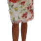 Dolce & Gabbana Floral Patterned Pencil Straight Skirt