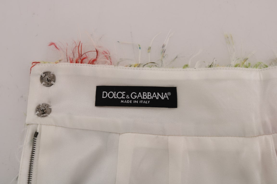 Dolce & Gabbana Floral Patterned Pencil Straight Skirt