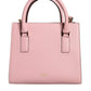 Versace Pink Small Top Handle Grainy Calf Leather Crossbody Bag