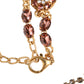 Dolce & Gabbana Gold Tone Brass Crystal Embellished Waist Chain Belt