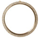 Dolce & Gabbana Gold Tone Brass Crystal Stass DG Round Bangle Bracelet