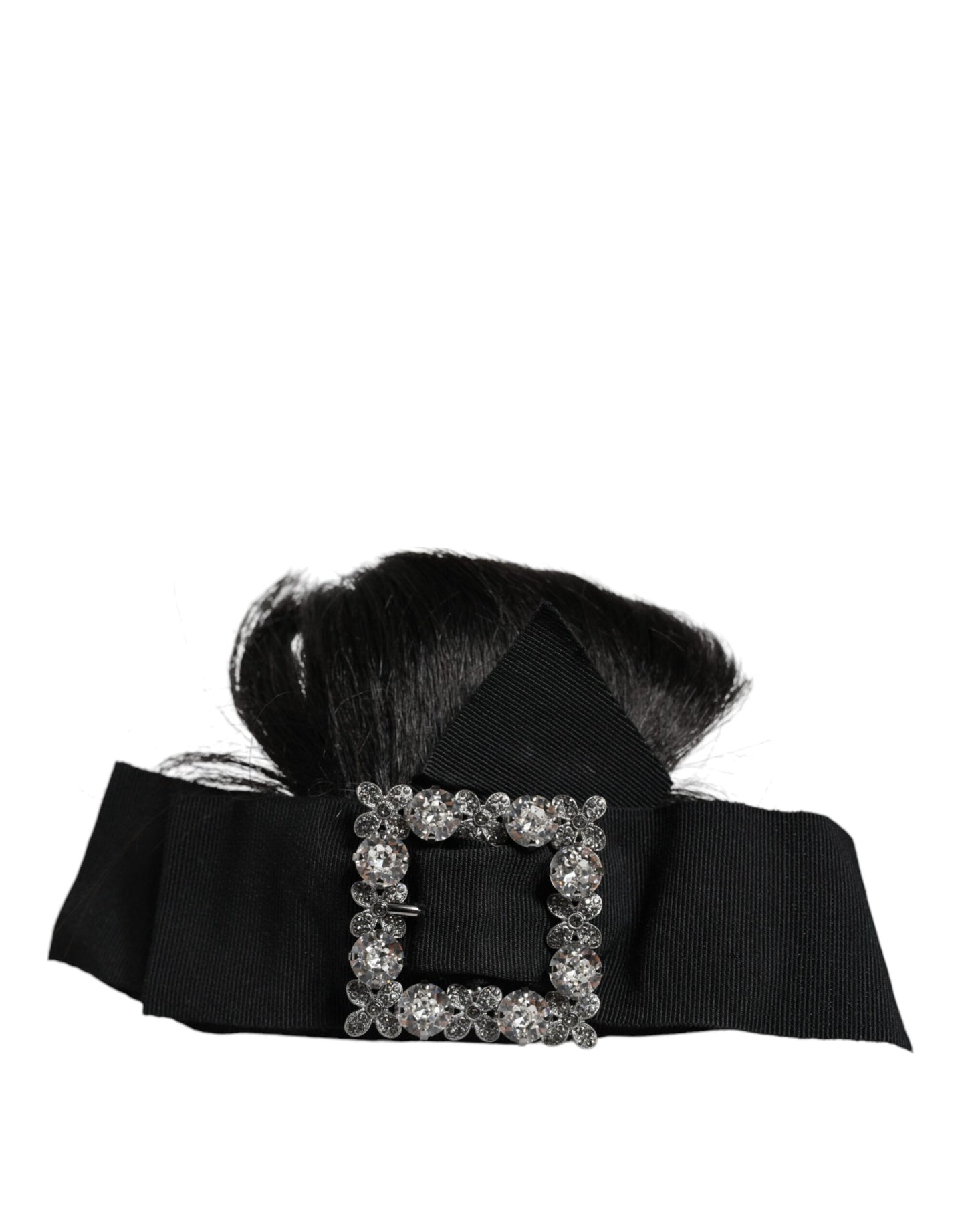 Dolce & Gabbana Black Hair Parrucchiera Crystal Headband Diadem