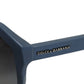 Dolce & Gabbana Blue Metal Frame Rubber Skin Polarized Mirror Lens Sunglasses