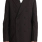 Dolce & Gabbana Bordeaux Wool Stretch Long 3 Piece Suit