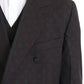 Dolce & Gabbana Bordeaux Wool Stretch Long 3 Piece Suit