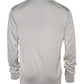 Dolce & Gabbana Off White Silk V-neck Long Sleeves Pullover Sweater